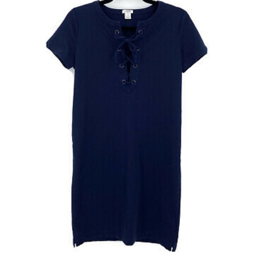 J. Crew Lace Up Knit Dress